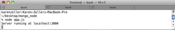 mongo node server